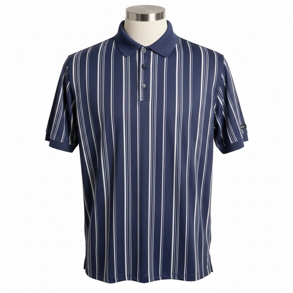Bad Birdie Ridge Polo Shirt Mens XXL Winning Streak Cobalt Golf Performance